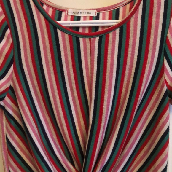 3/$15 Cute Striped Retro-Style Top - Picture 2 of 3